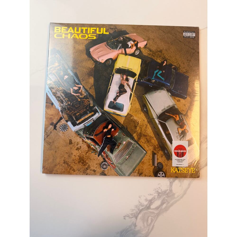 KATSEYE Beautiful Chaos Vinyl LP Target Exclusive Pomegranate Sealed